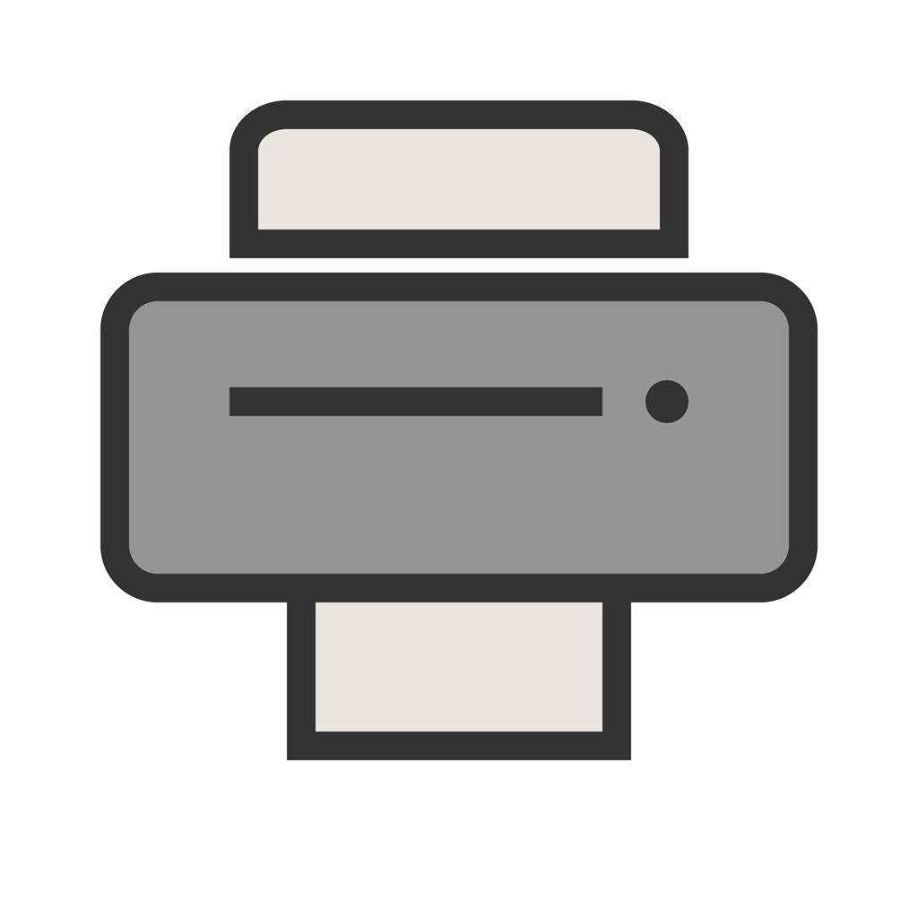 Printer I Line Filled Icon - IconBunny