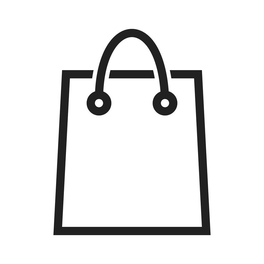 Shopping Bag Line Icon - IconBunny