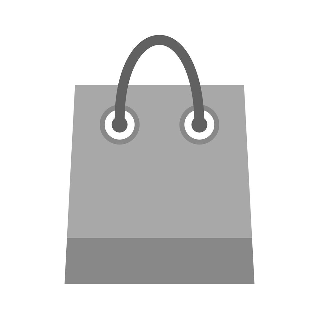 Shopping Bag Greyscale Icon - IconBunny
