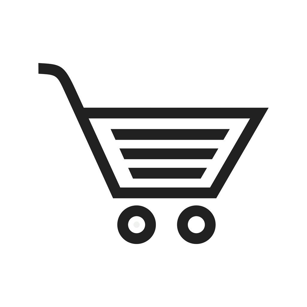Shopping Cart II Line Icon - IconBunny