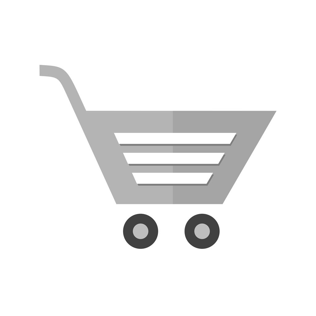 Shopping Cart II Greyscale Icon - IconBunny
