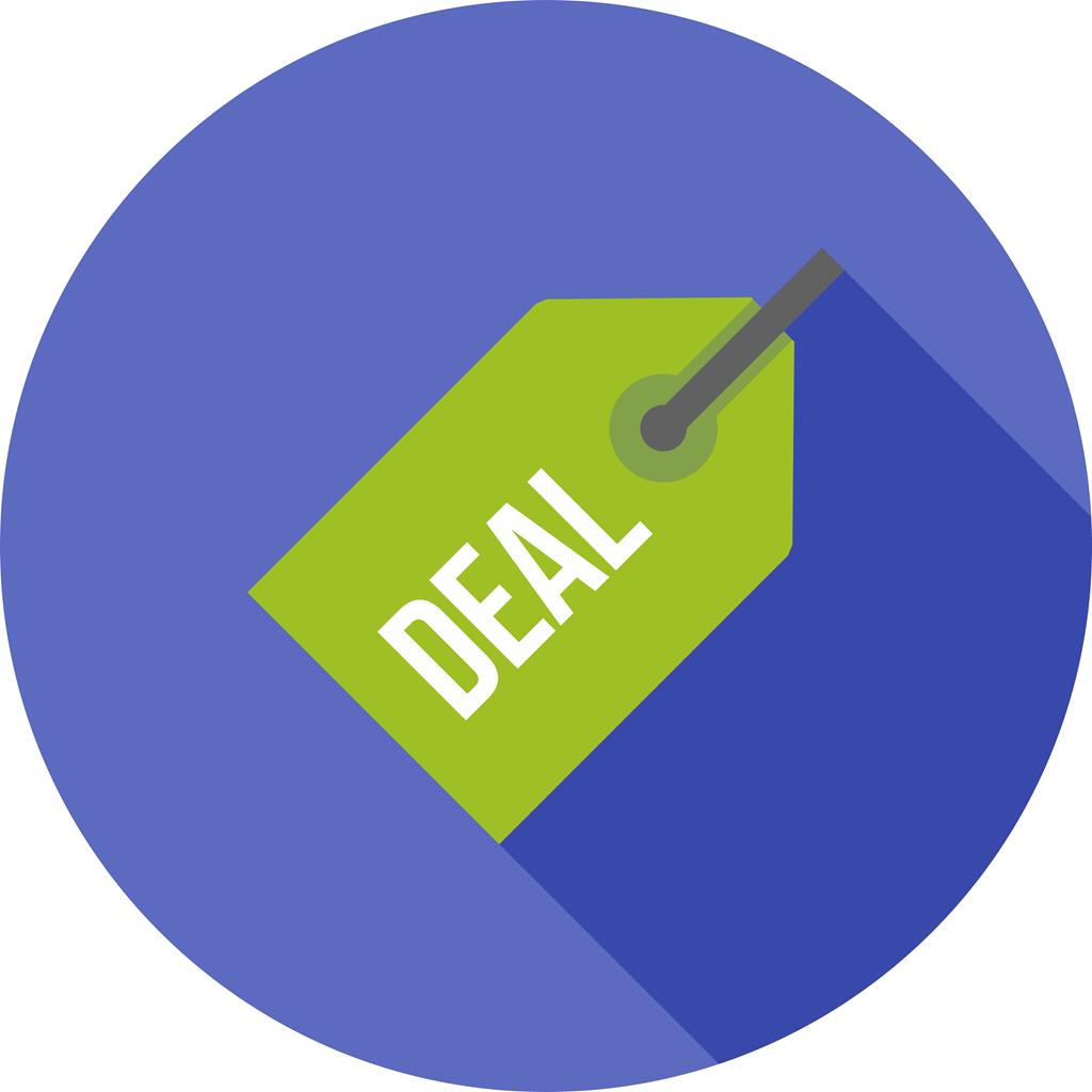 Deals Flat Shadowed Icon - IconBunny