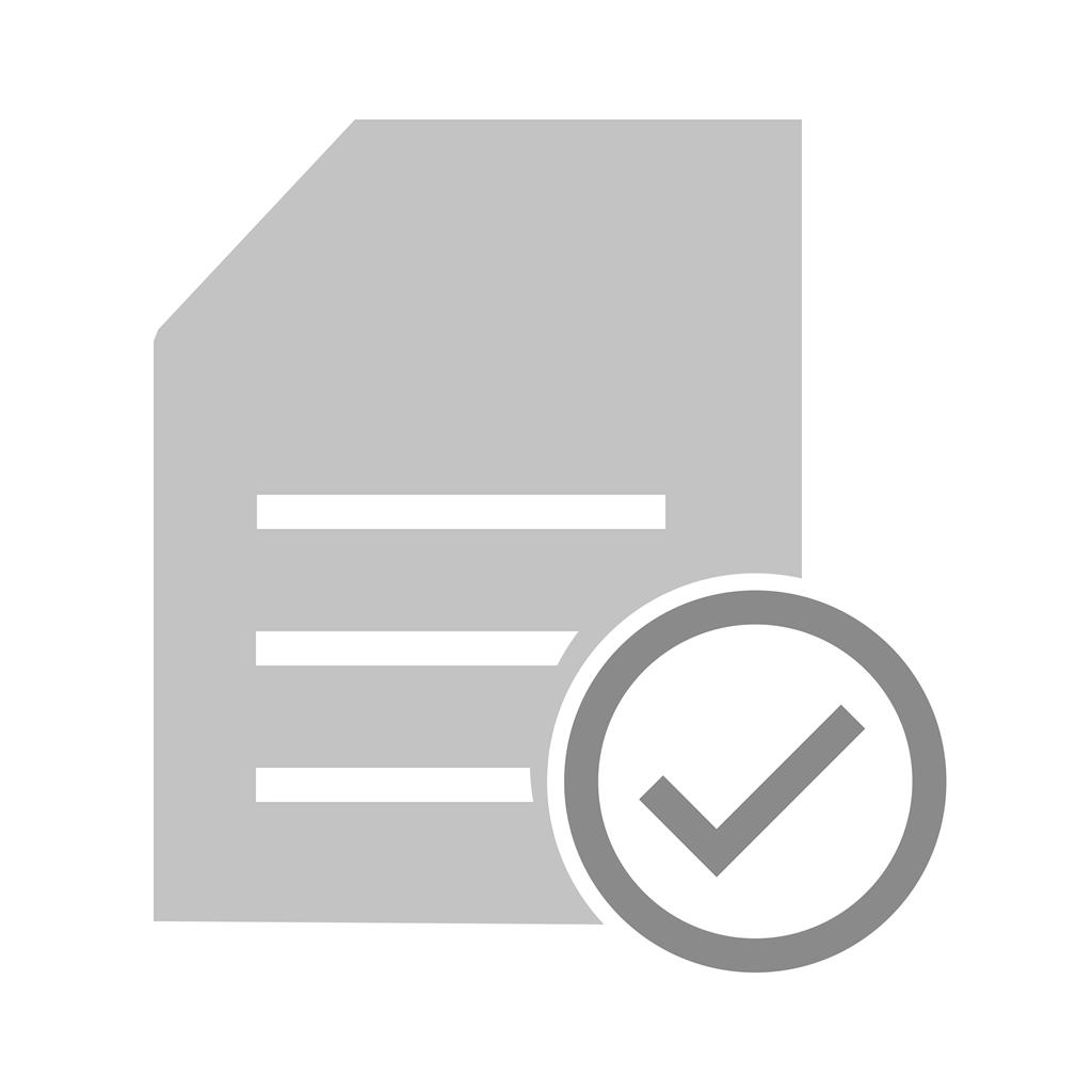 Checklist Greyscale Icon - IconBunny
