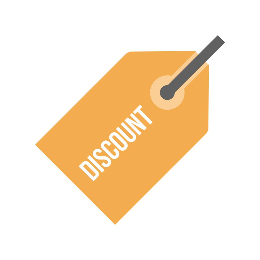 Discount Tag Flat Multicolor Icon - IconBunny
