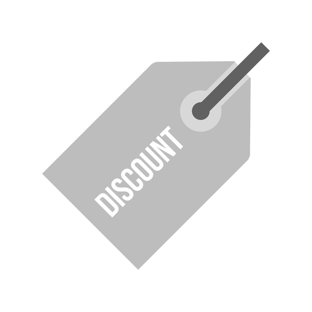 Discount Tag Greyscale Icon - IconBunny