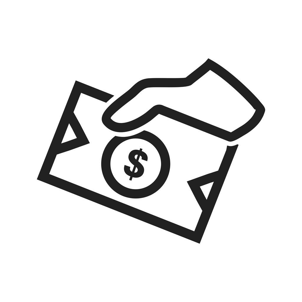 Money Sharing Line Icon - IconBunny