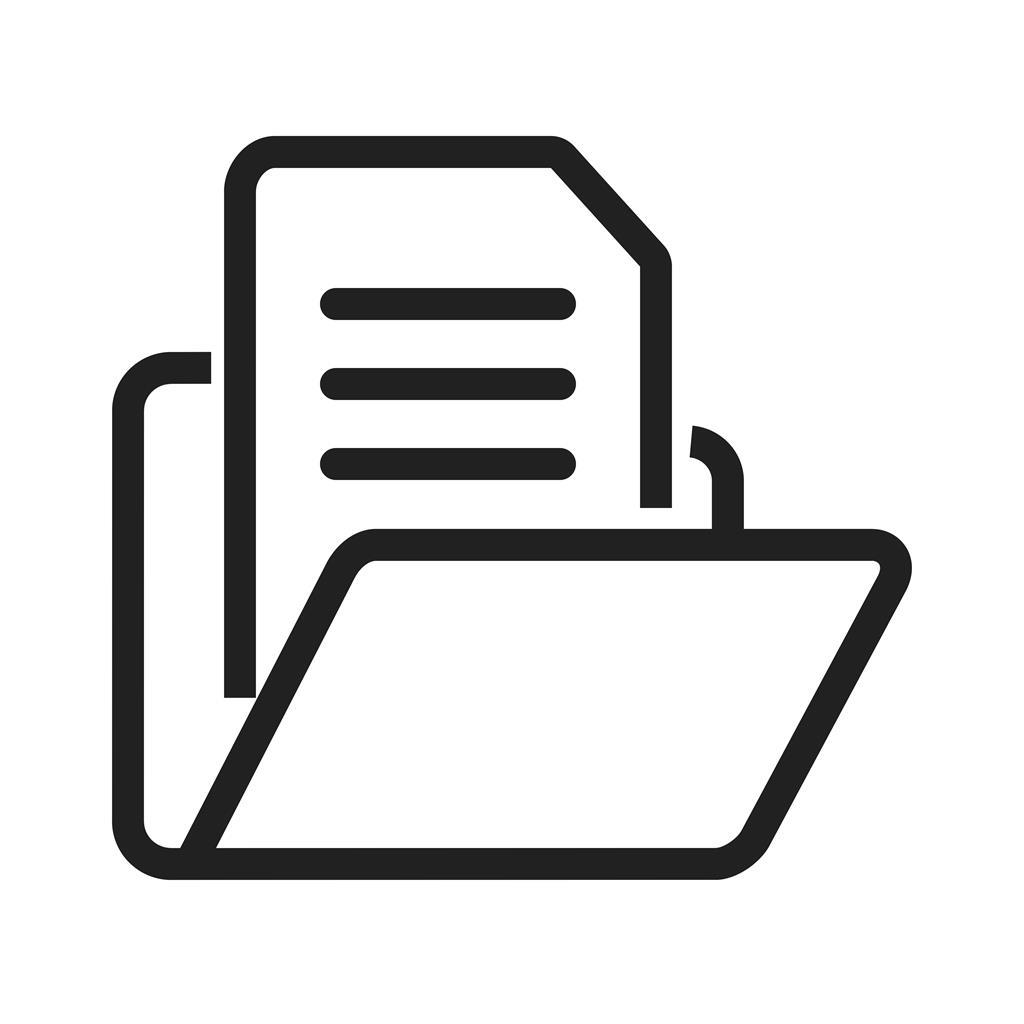 Documents/ File Line Icon - IconBunny