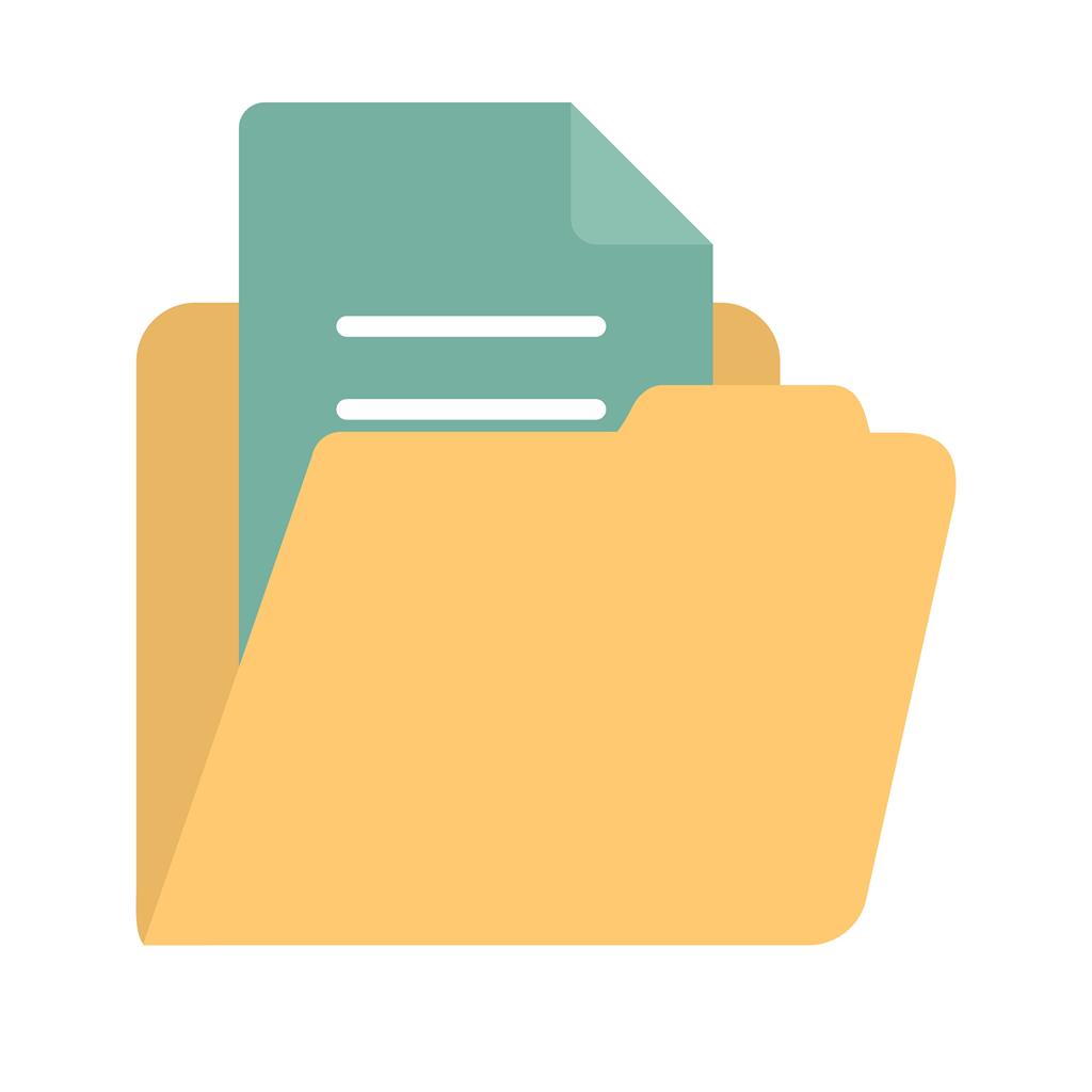 Documents/ File Flat Multicolor Icon - IconBunny
