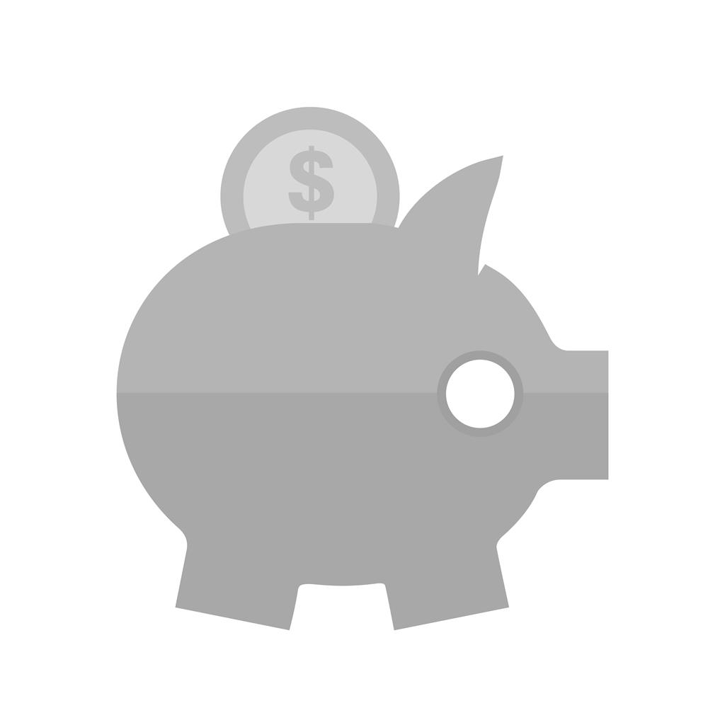 Savings Greyscale Icon - IconBunny
