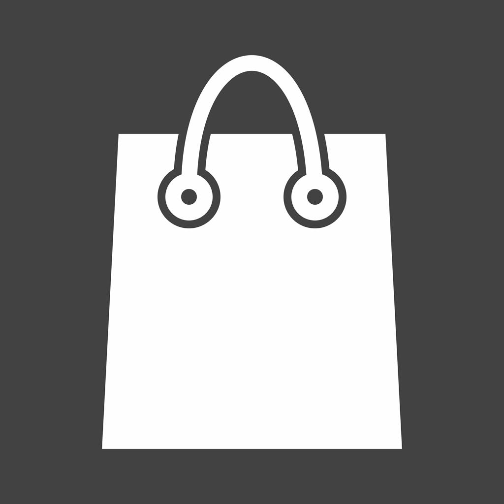 Checkout Glyph Inverted Icon - IconBunny