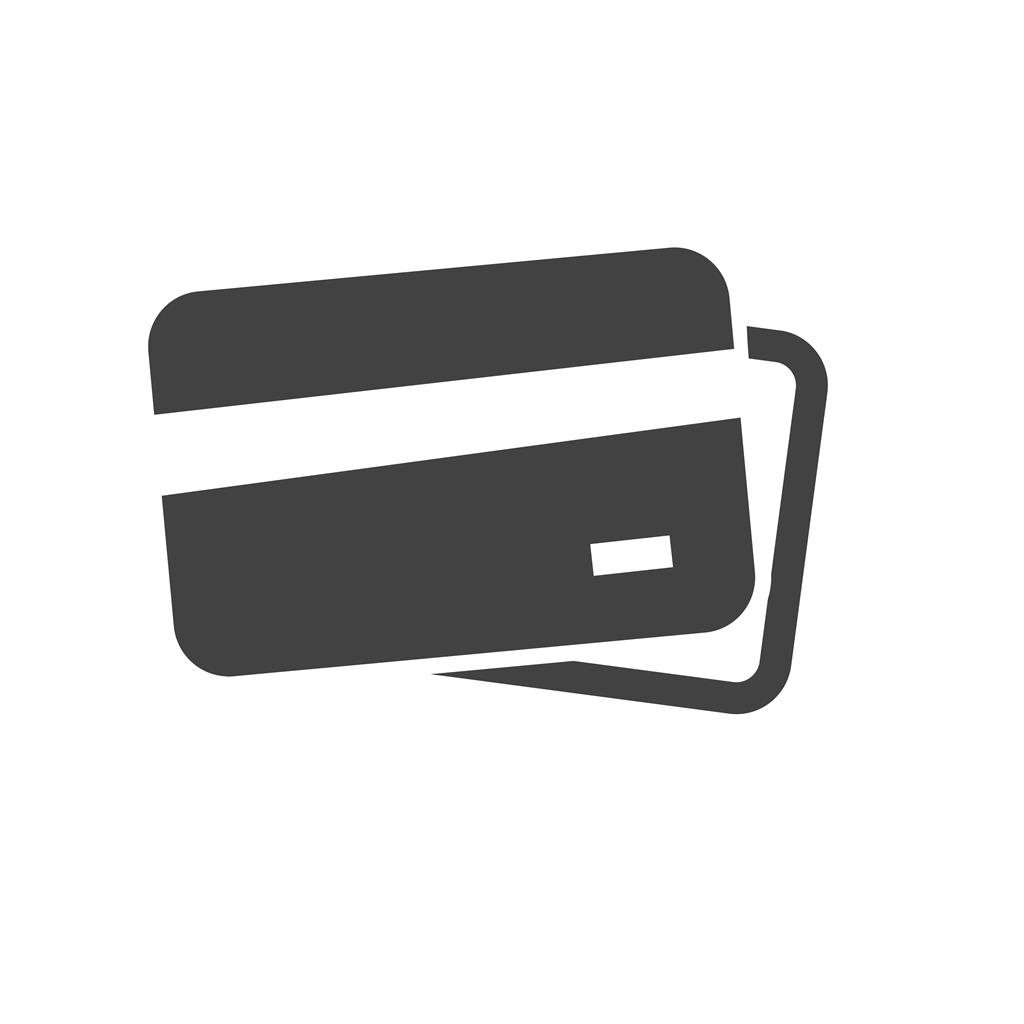 Multiple cards Glyph Icon - IconBunny