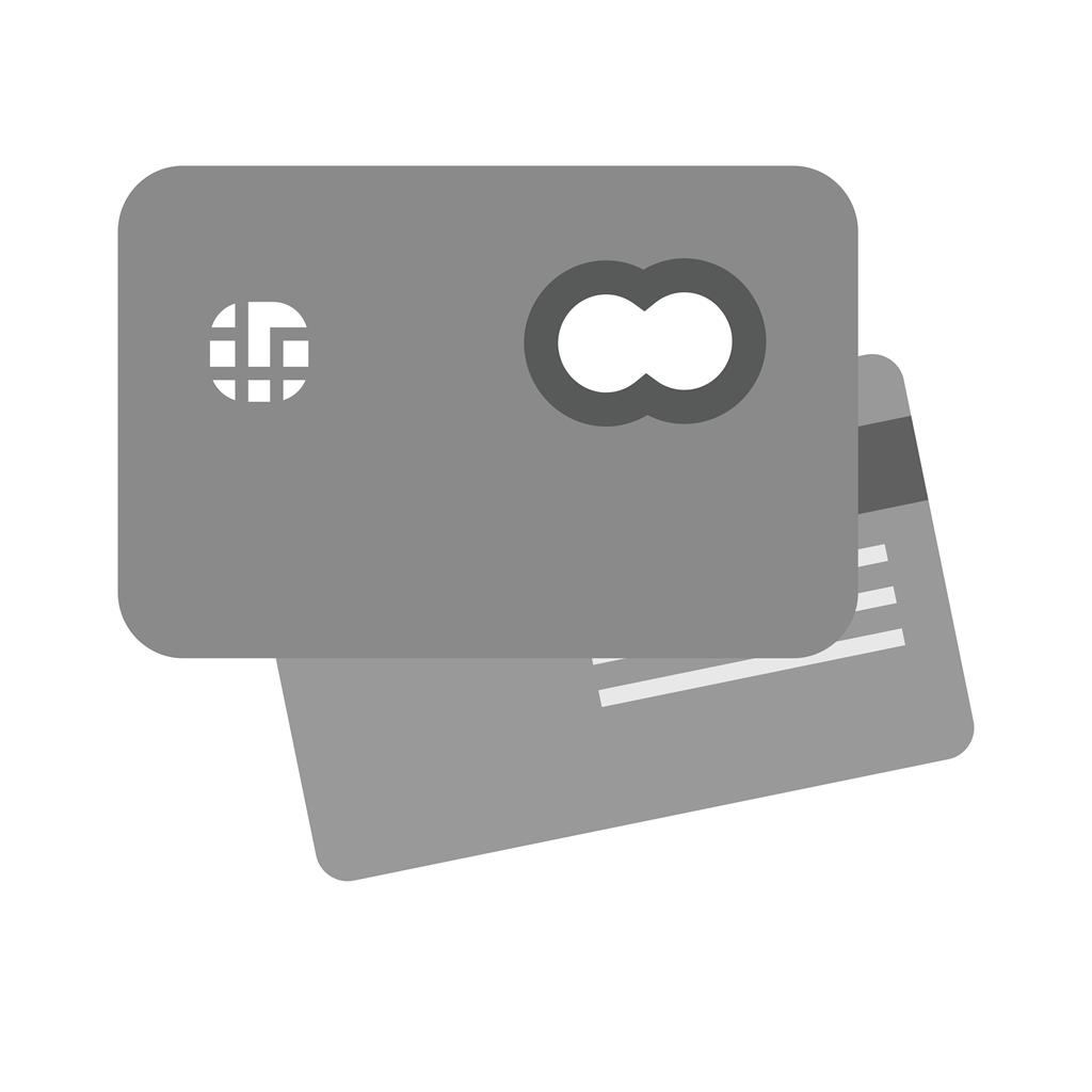 Credit Card Greyscale Icon - IconBunny