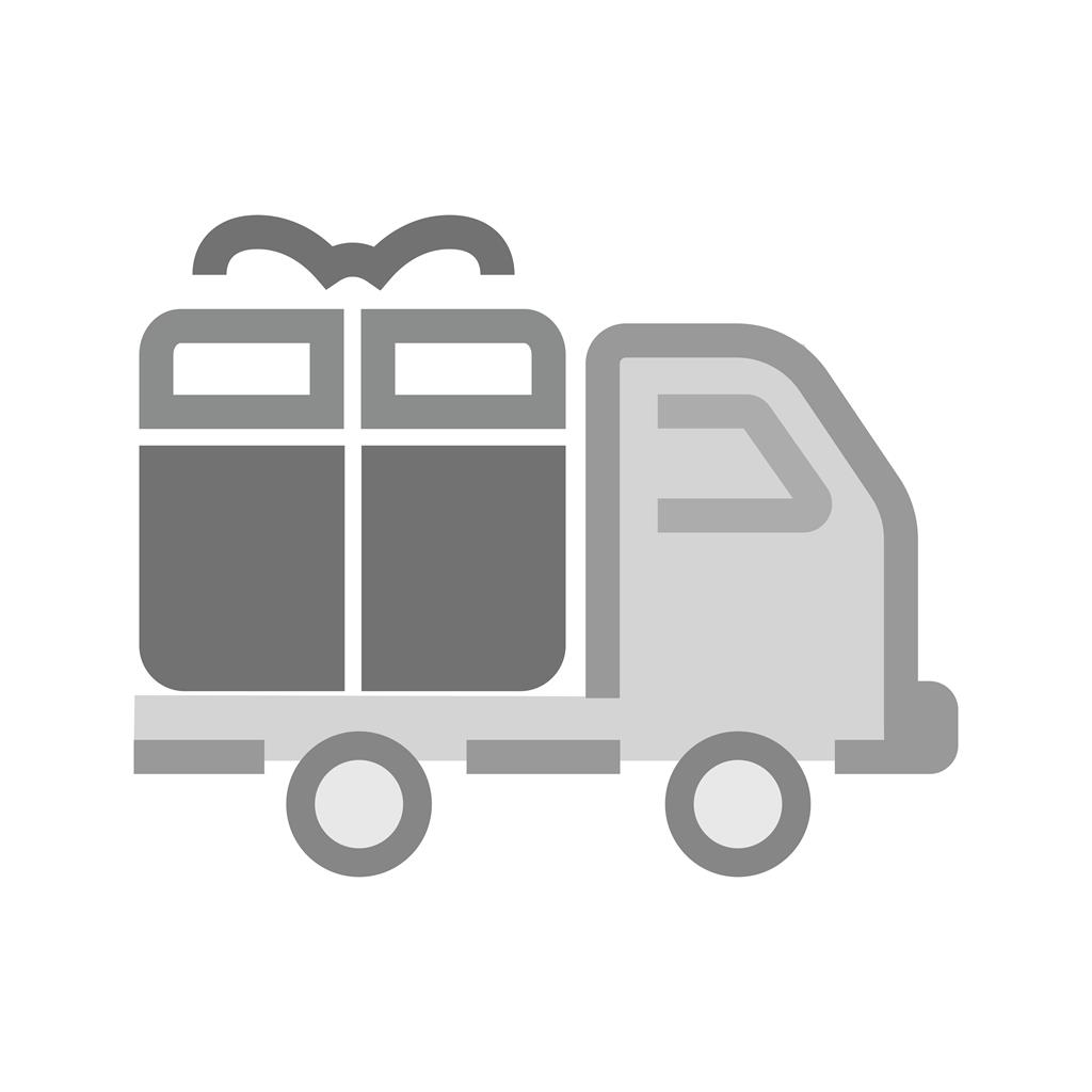 Home Delivery Greyscale Icon - IconBunny