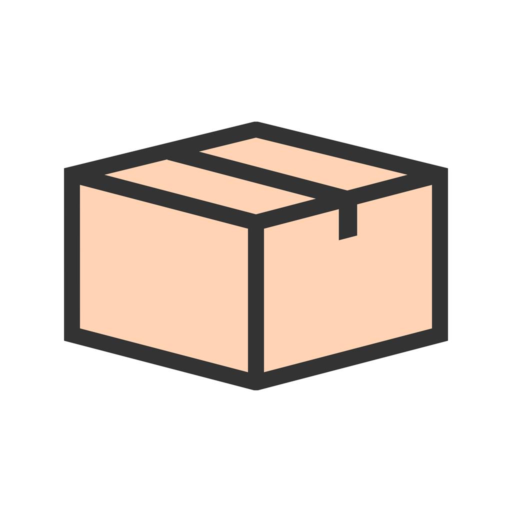 Parcel Line Filled Icon - IconBunny