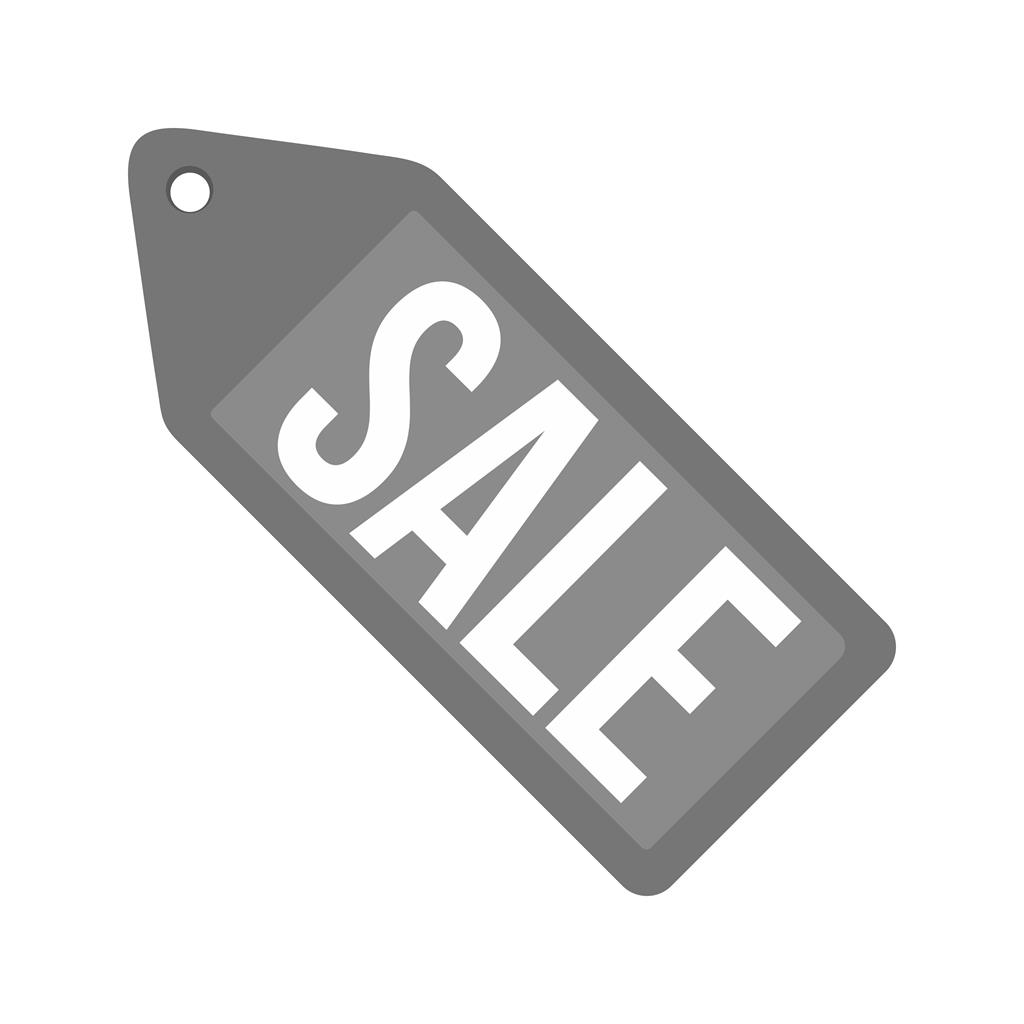 Sale tag Greyscale Icon - IconBunny