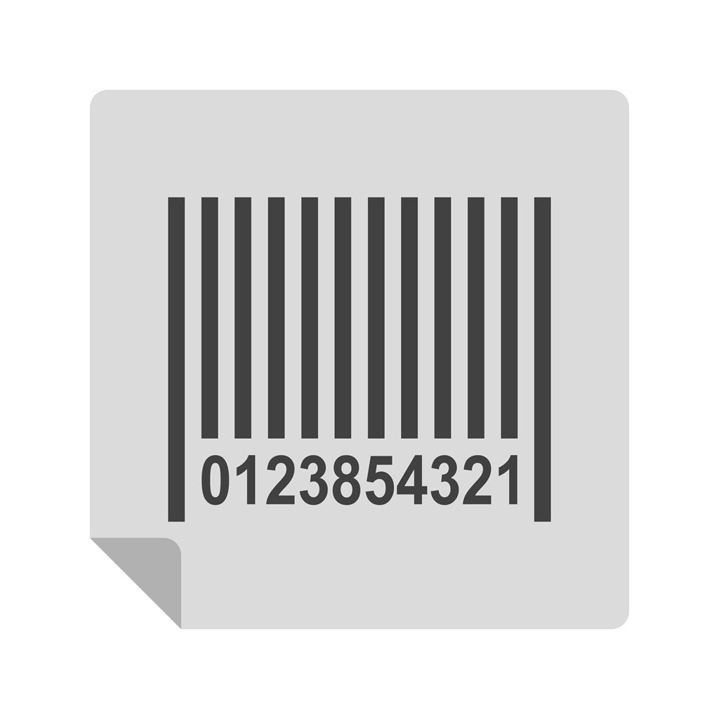 Barcode Greyscale Icon - IconBunny