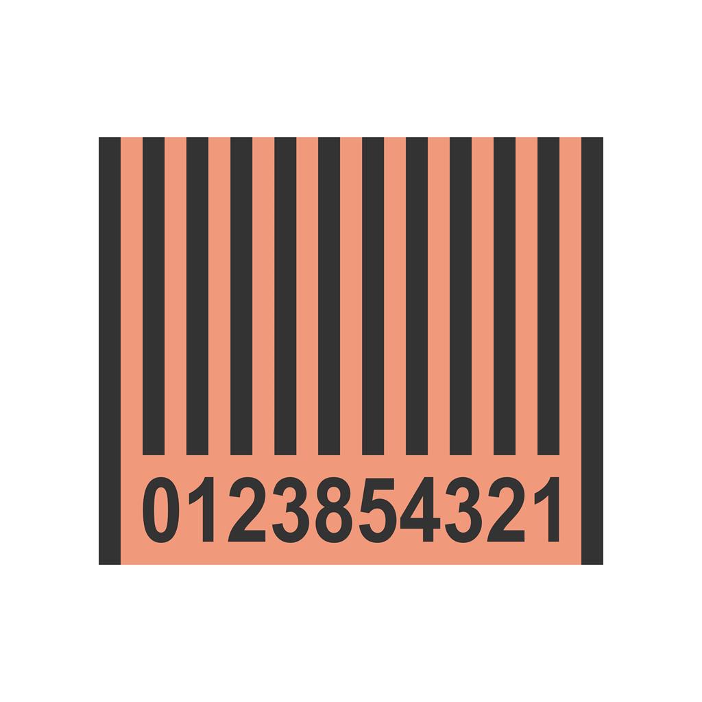 Barcode Line Filled Icon - IconBunny