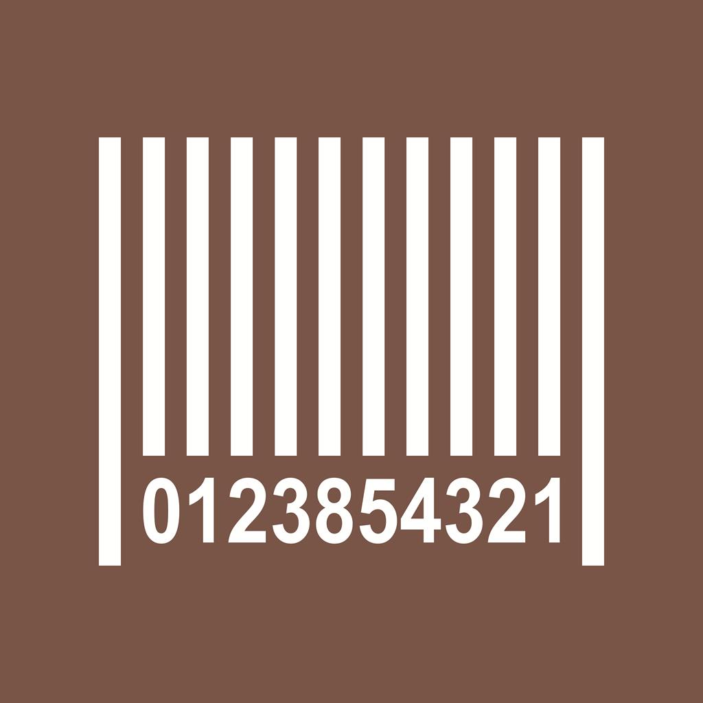 Barcode Line Multicolor B/G Icon - IconBunny