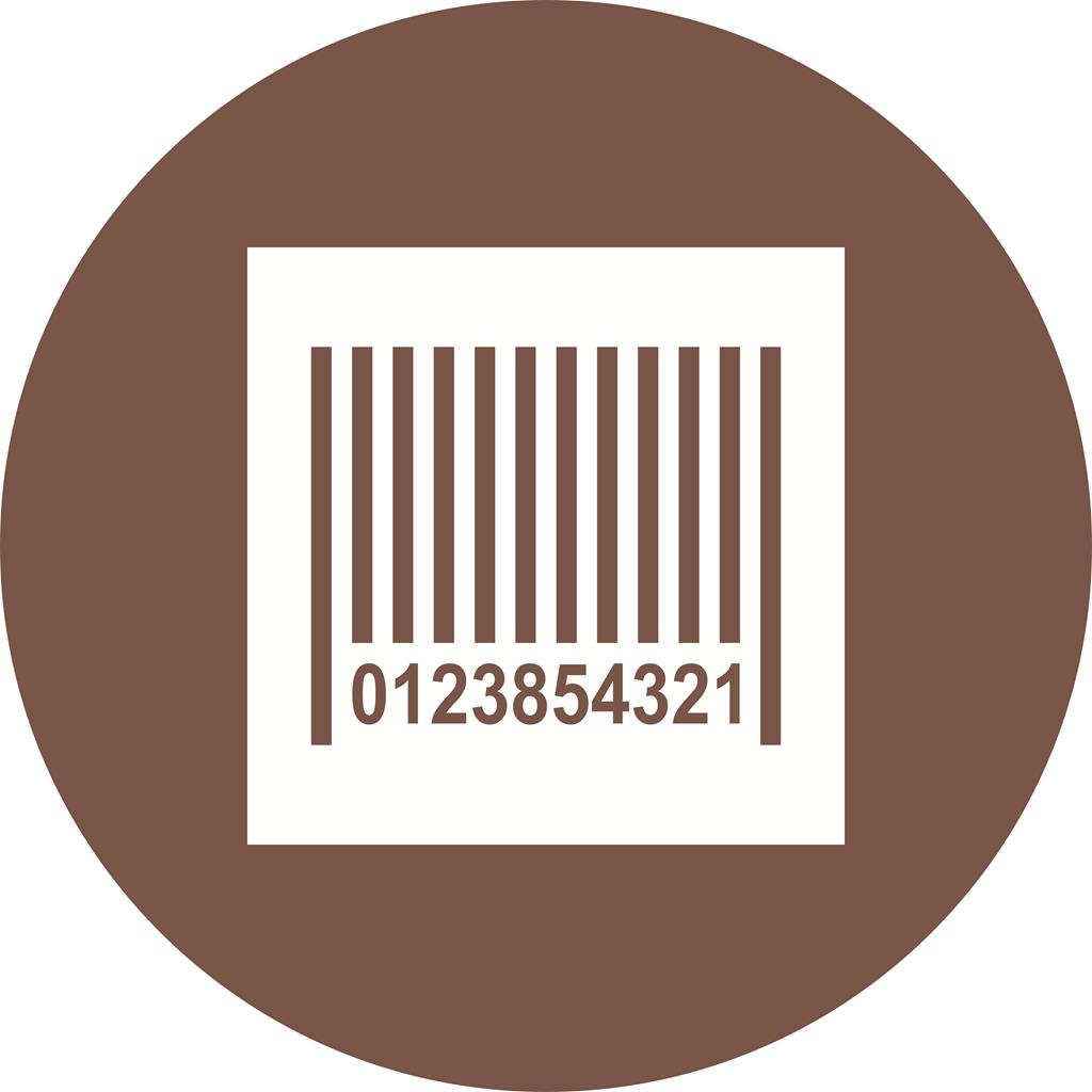 Barcode Flat Round Icon - IconBunny