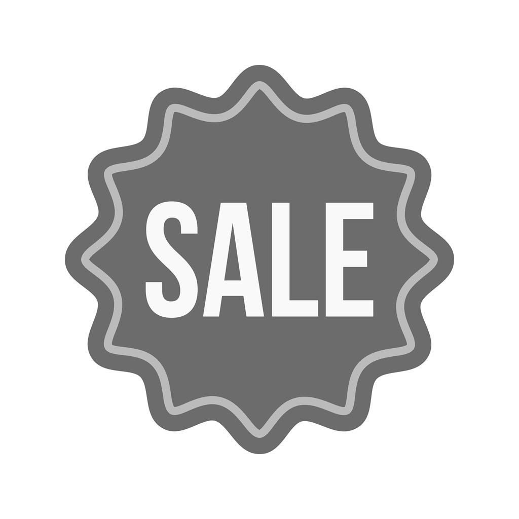 Sale Greyscale Icon - IconBunny