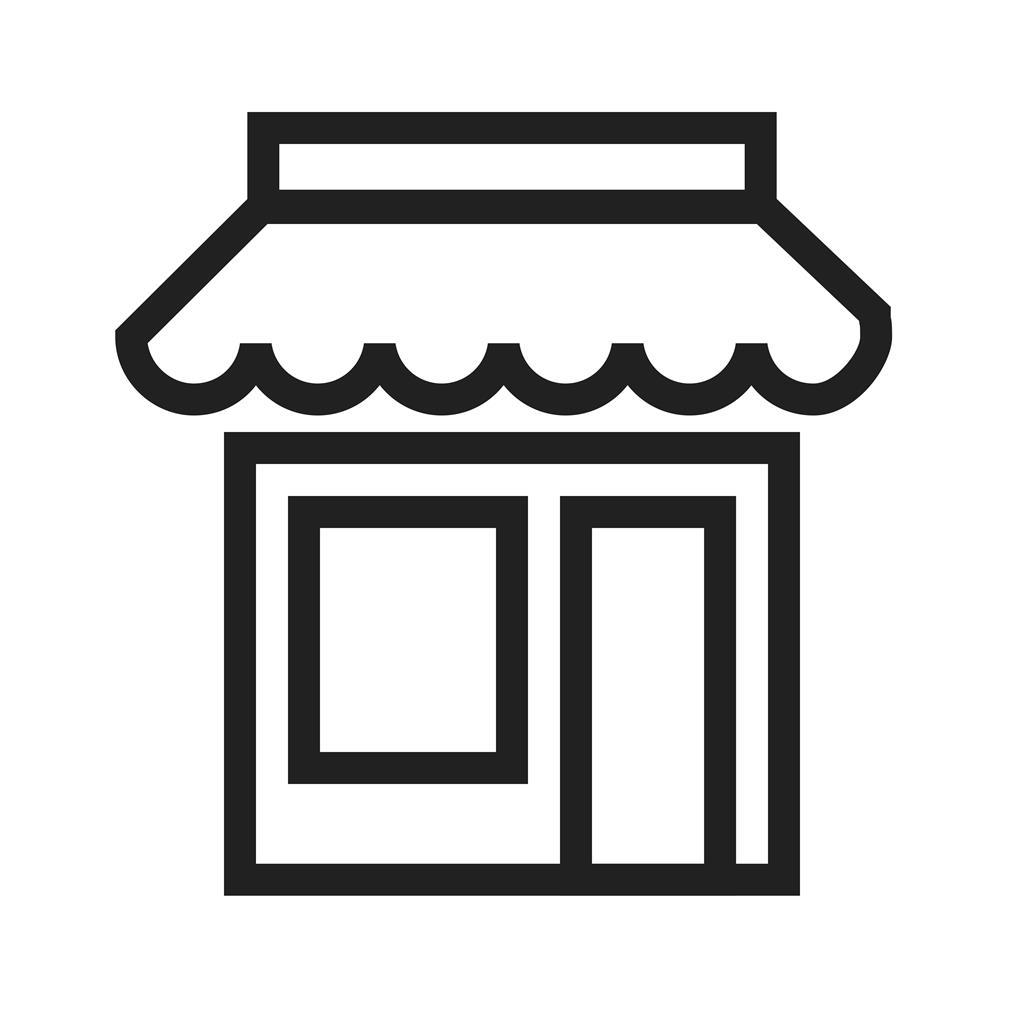 Shop Line Icon - IconBunny
