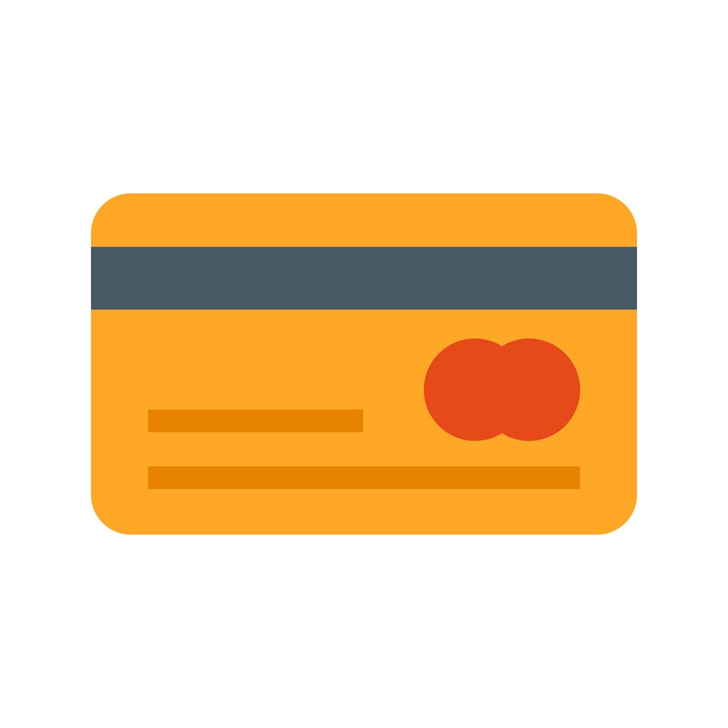 Credit Card Flat Multicolor Icon - IconBunny