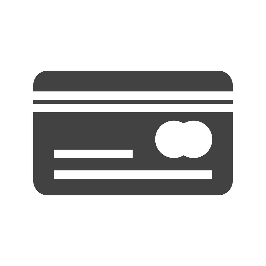 Credit Card Glyph Icon - IconBunny