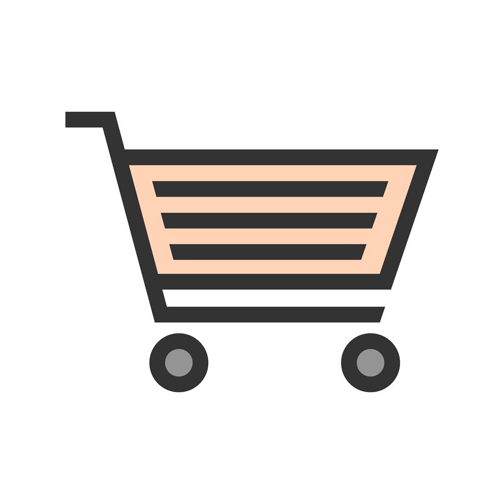 Shopping Cart Line Filled Icon - IconBunny