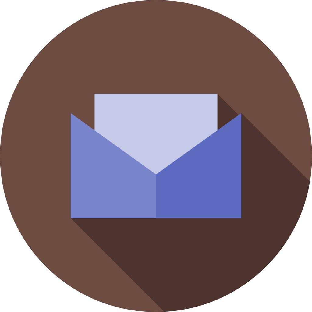 Mail Flat Shadowed Icon - IconBunny