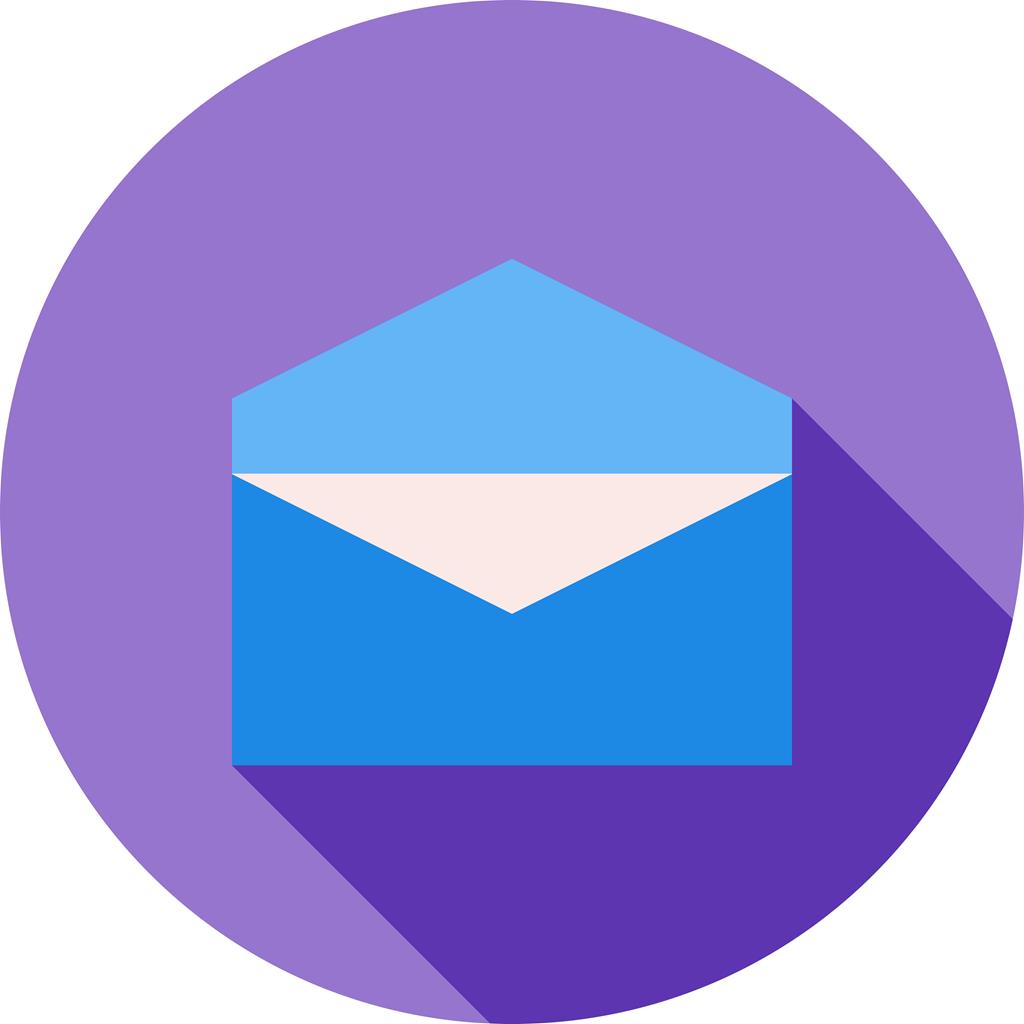 Mail II Flat Shadowed Icon - IconBunny