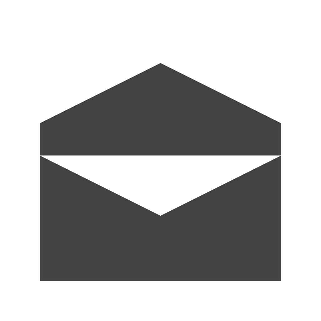 Mail II Glyph Icon - IconBunny