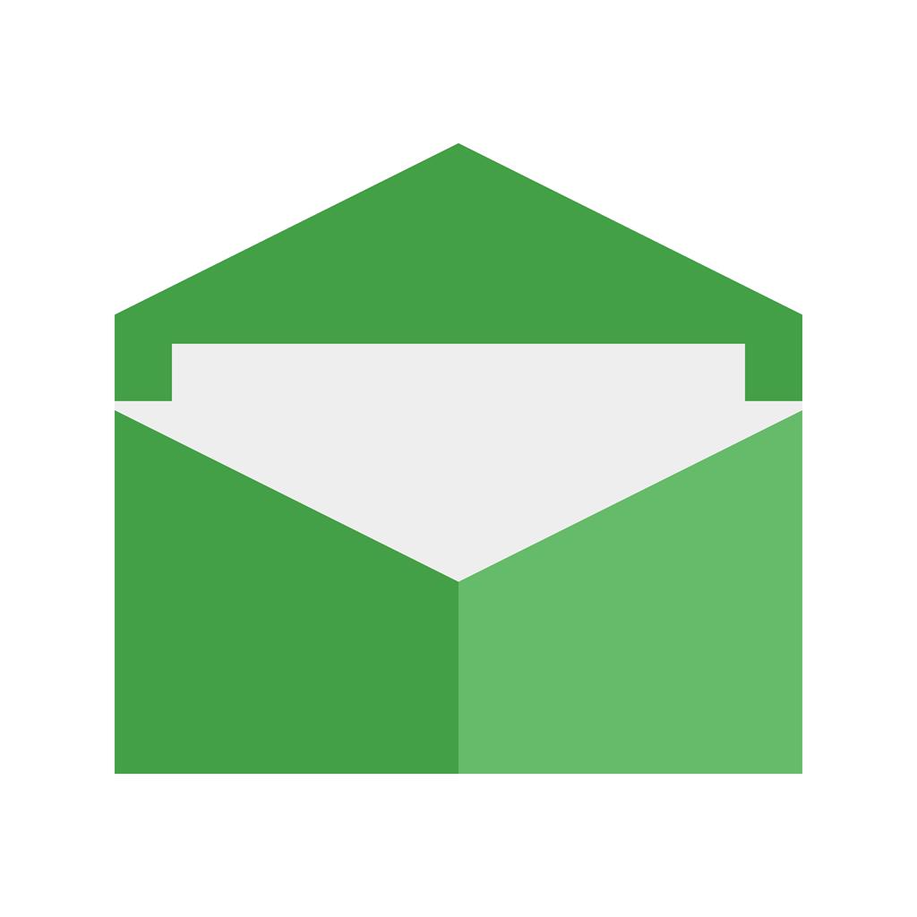 Open Envelope Flat Multicolor Icon - IconBunny
