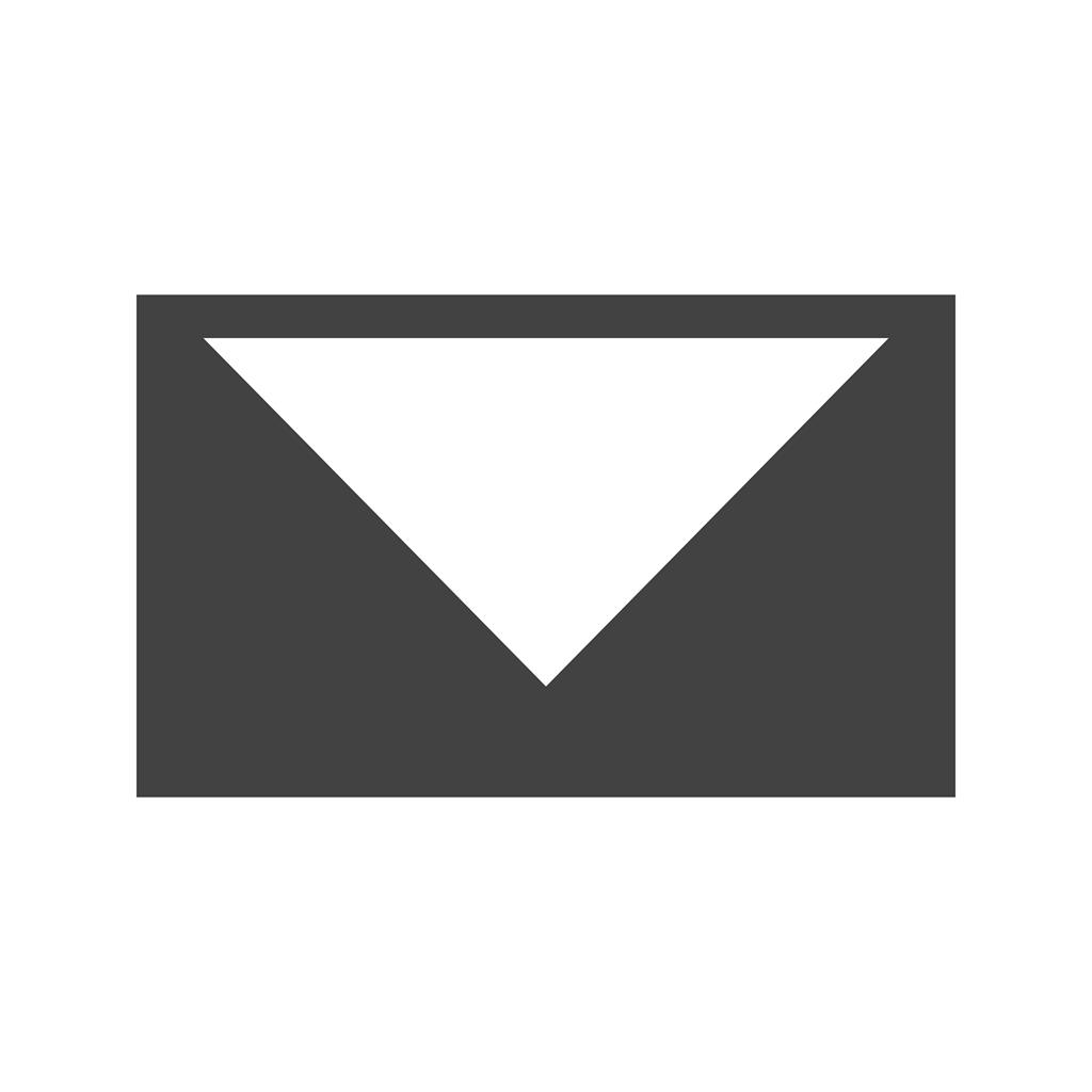 Closed Envelope II Glyph Icon - IconBunny