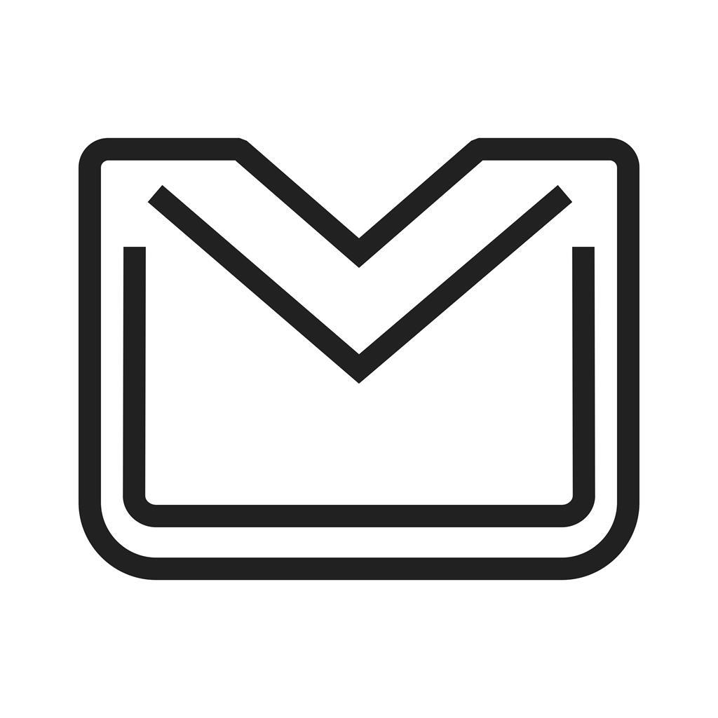 Mail IV Line Icon - IconBunny