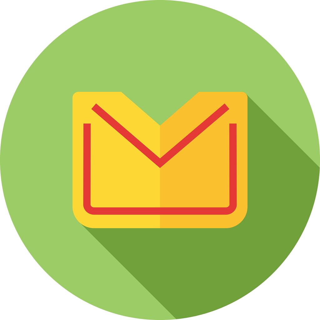 Mail IV Flat Shadowed Icon - IconBunny