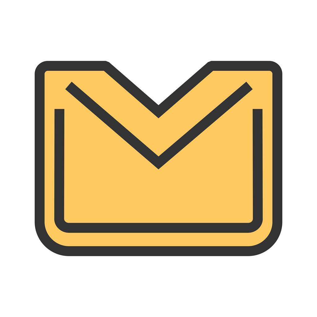 Mail IV Line Filled Icon - IconBunny