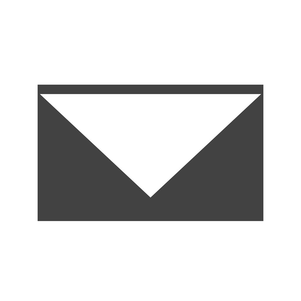 Closed Envelope IV Glyph Icon - IconBunny