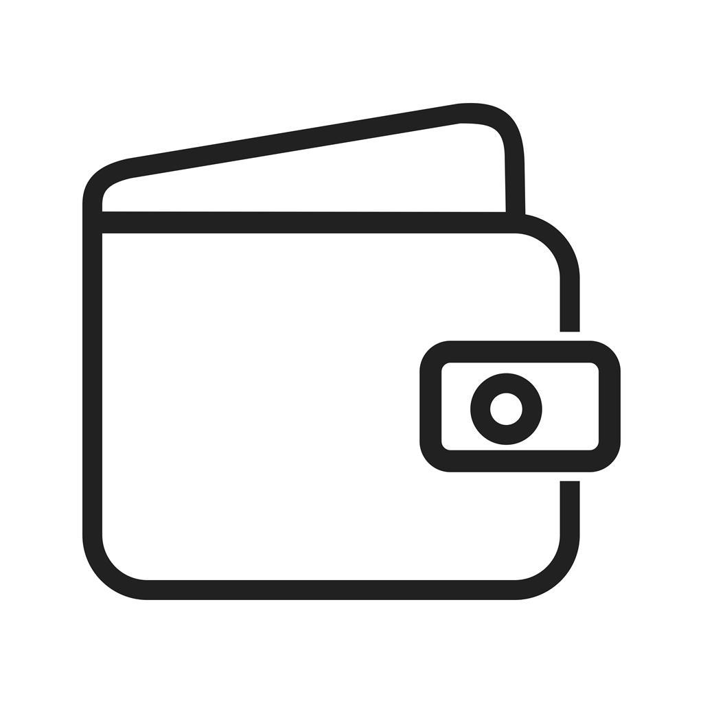Wallet Line Icon - IconBunny