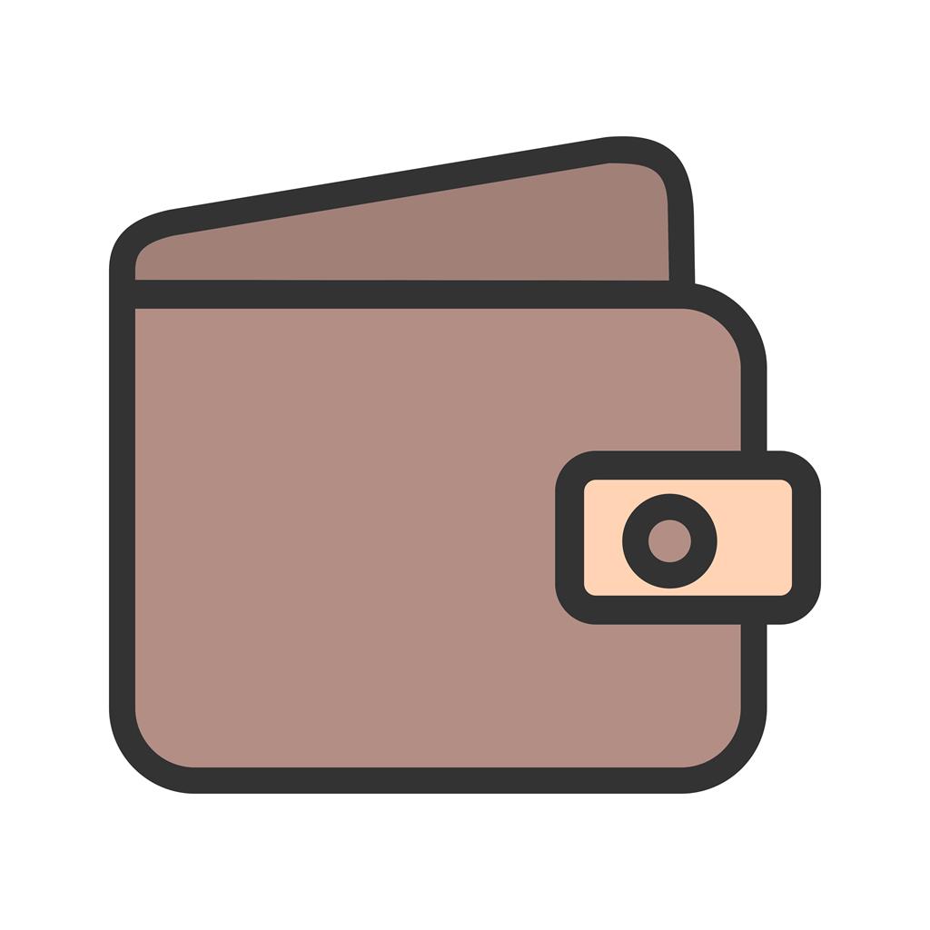 Wallet Line Filled Icon - IconBunny