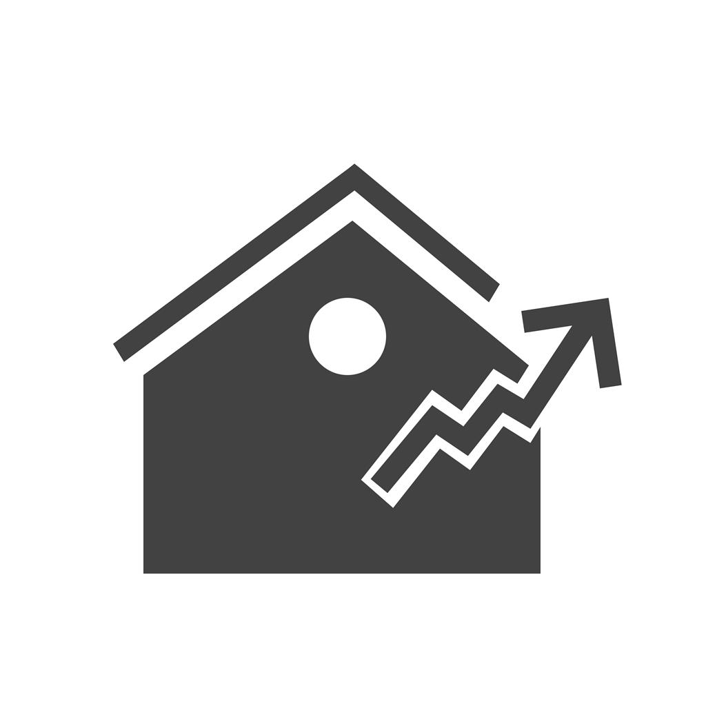Real Estate Glyph Icon - IconBunny