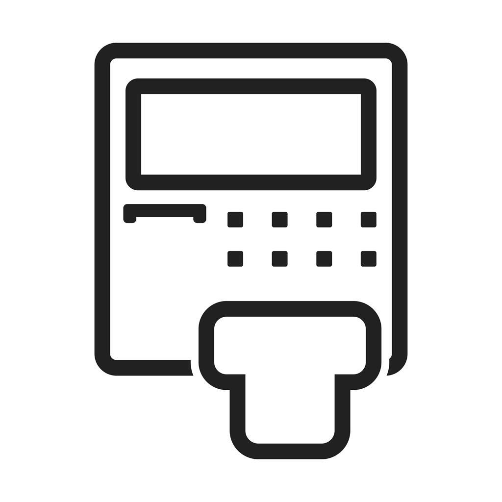 ATM Line Icon - IconBunny