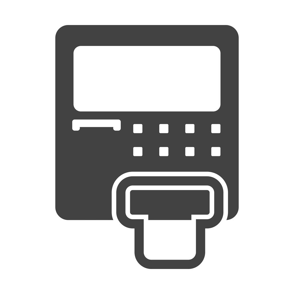 ATM Glyph Icon - IconBunny