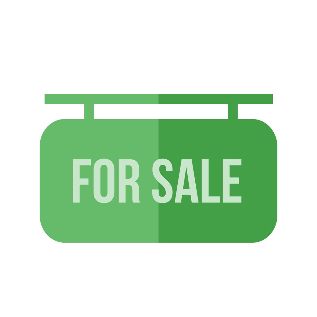 House for Sale Flat Multicolor Icon - IconBunny