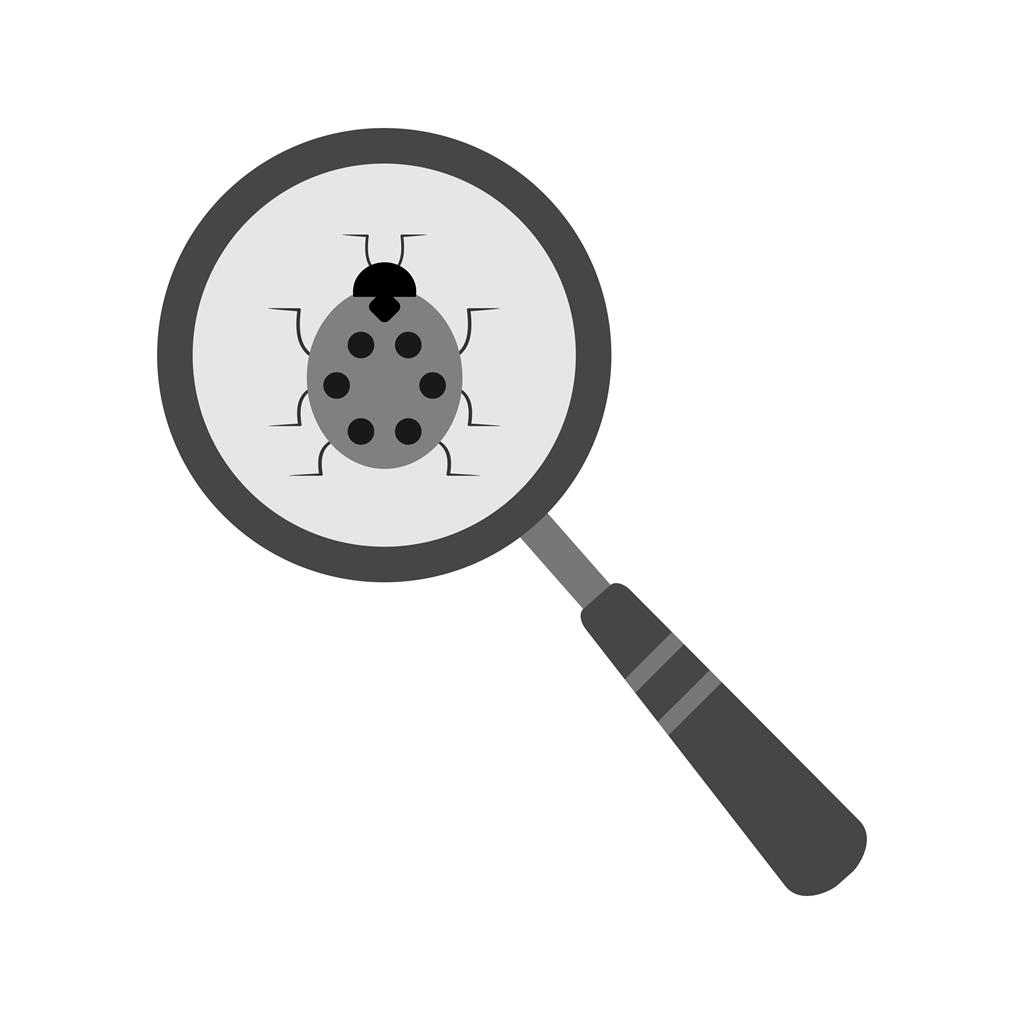 Bug Fixing Greyscale Icon - IconBunny