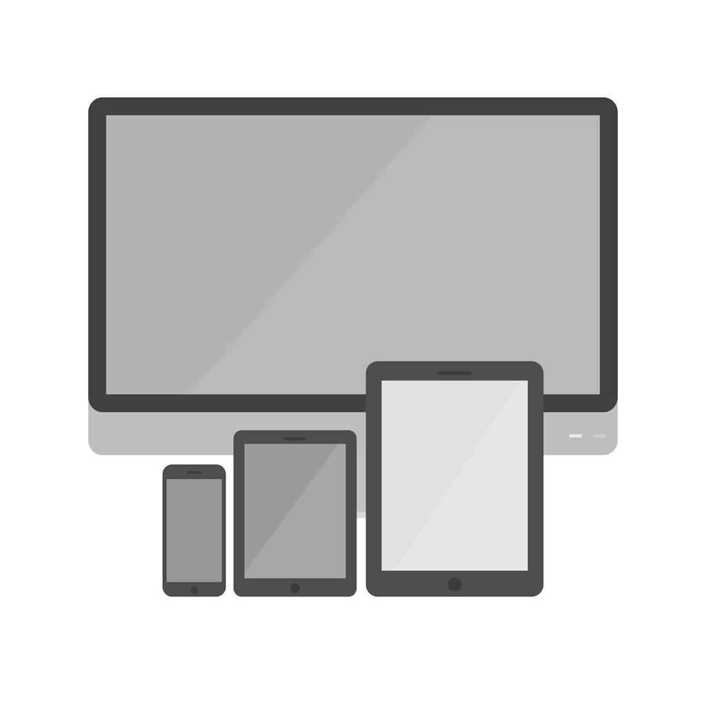 Responsive Greyscale Icon - IconBunny