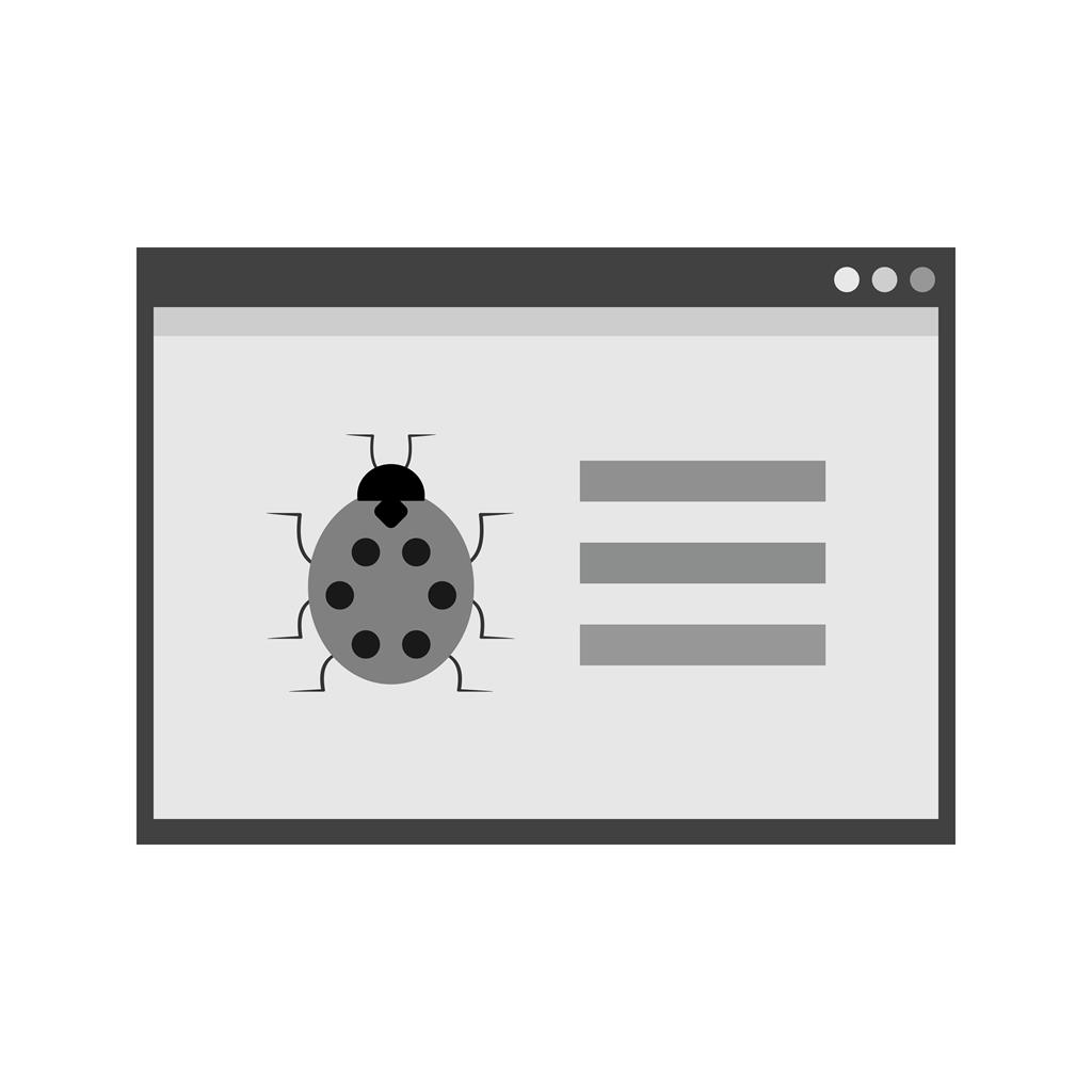 Web Crawler Greyscale Icon - IconBunny