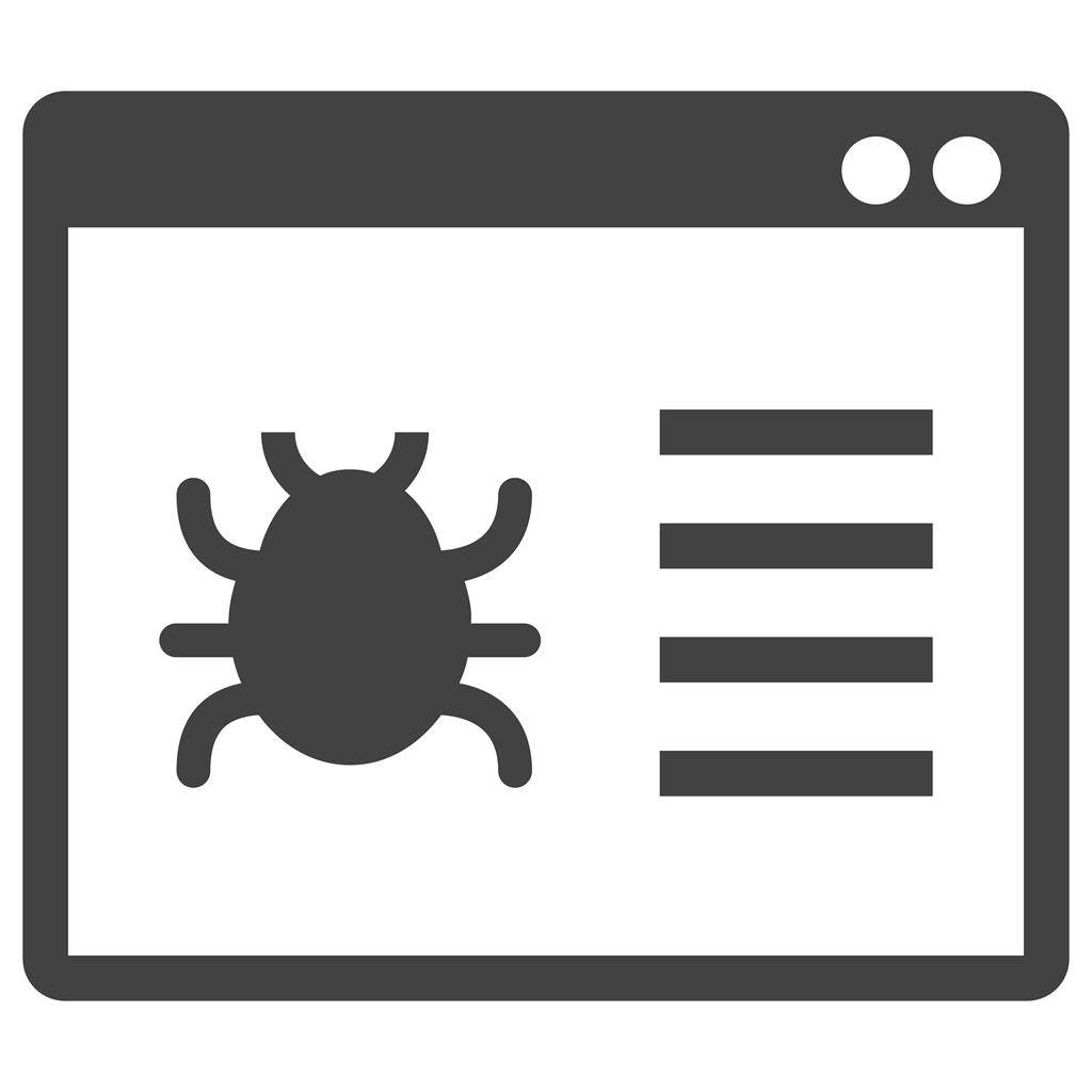 Web Crawler Glyph Icon - IconBunny