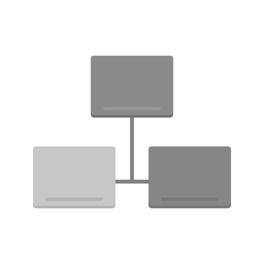 Sitemap Greyscale Icon - IconBunny