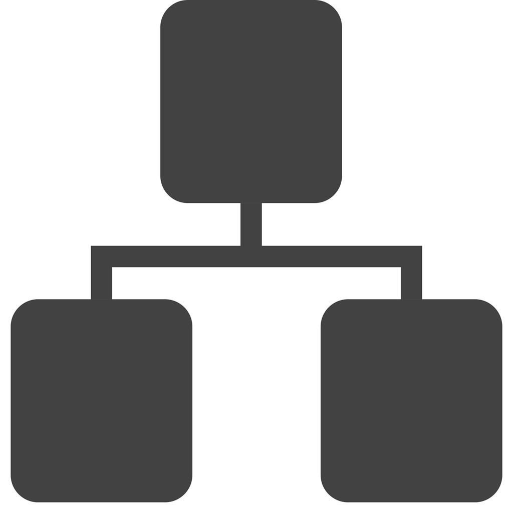 Sitemap Glyph Icon - IconBunny