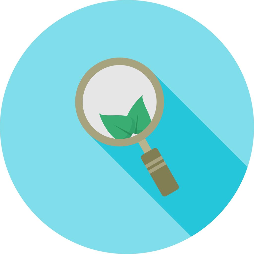Organic Search Flat Shadowed Icon - IconBunny